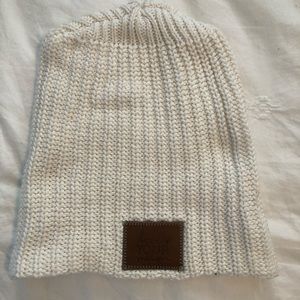 Love Your Melon beanie in cream